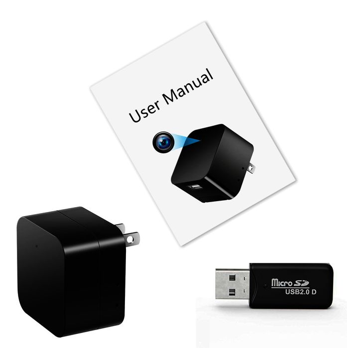 KAMERA ZASILACZ WiFi ładowarka usb ukryta na żywo MKA8