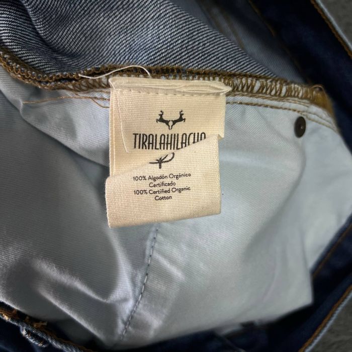 Джинсы Tiralahilacha темно синие штаны брюки L