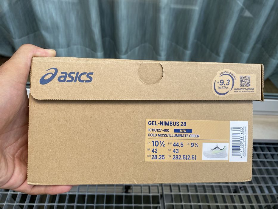 ASICS Gel Nimbus 28 — EU 44,5 — Como Novas (1 uso)