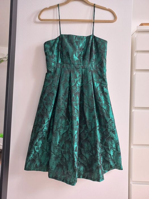 Vestido verde metalizado