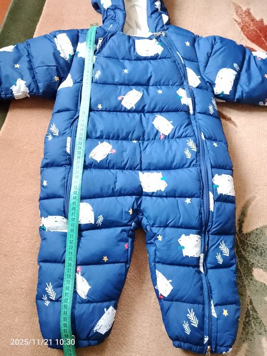 Комбінезон дитячий зимовий/ Мусліновий костюм(штани та кофта)