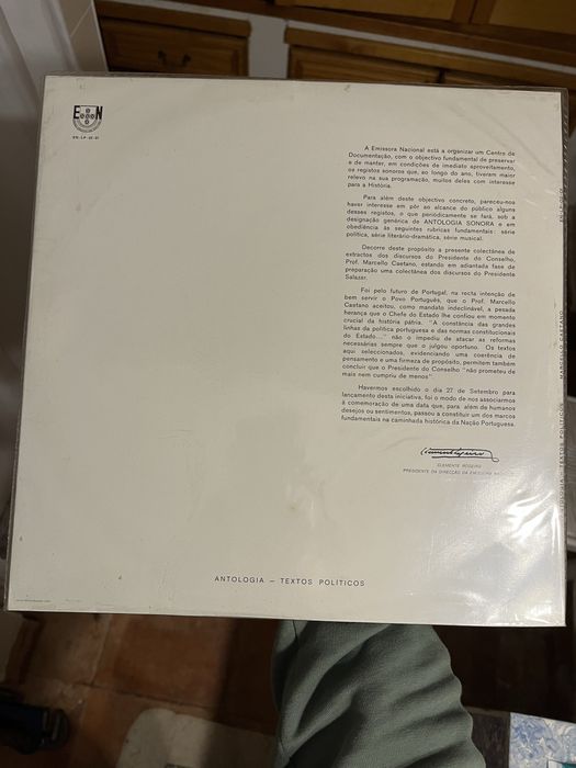 Disco vinil Marcelo Caetano - Discursos - MUITO RARO