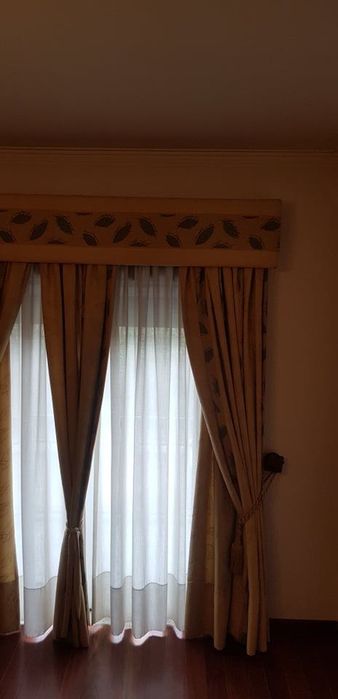 Conjunto Cortinados + Sanefa no mesmo padrão64738135780865124