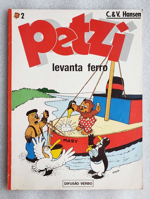 Álbum Infantil BD ~ "PETZI Levanta Ferro" ~ nº2 ~ Difusão Verbo ~ 1992