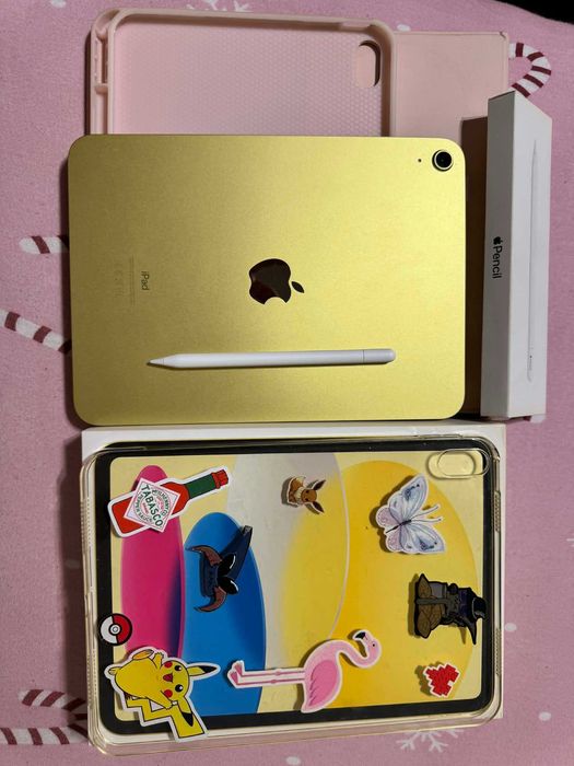 Apple iPad 10,9" 10gen 64GB Wi-Fi Żółty + Apple Pencil USB-C + etui