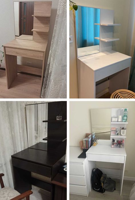 Косметичний столик трюмо з шухлядою, дзеркалом‼️Доступна розстрочка 0%