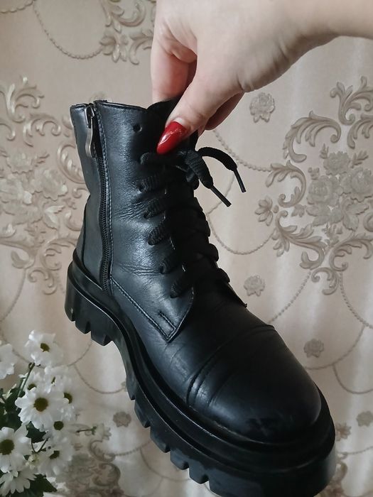 Ботинки женские кожаные