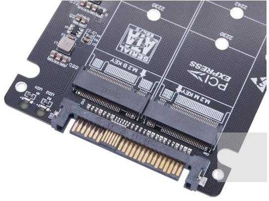 Adaptador para ssd 2 portas NGFF M.2 NVME para U.2.