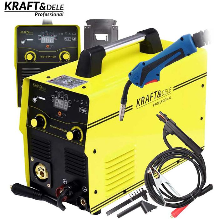 KRAFT&DELE Spawarka Migomat Mig Mag Tig Mma Flux 40-400a Lcd KD811