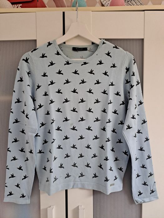 Sweter niebieski w ptaki MOHITO rozm. M/38