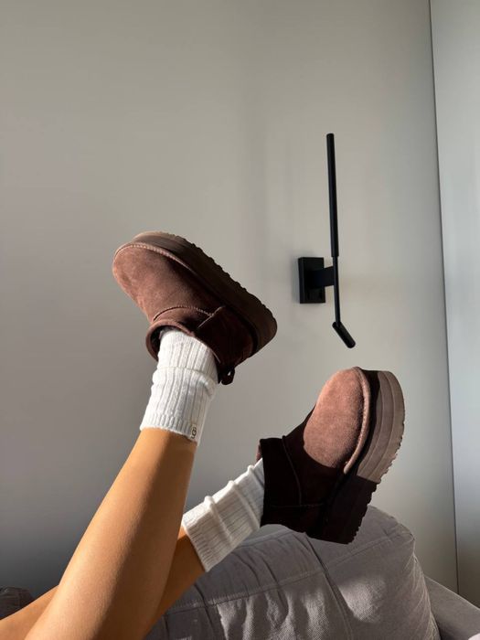 РОЗПРОДАЖ! UGG Ultra Mini Platform коричневі, є  олх доставка