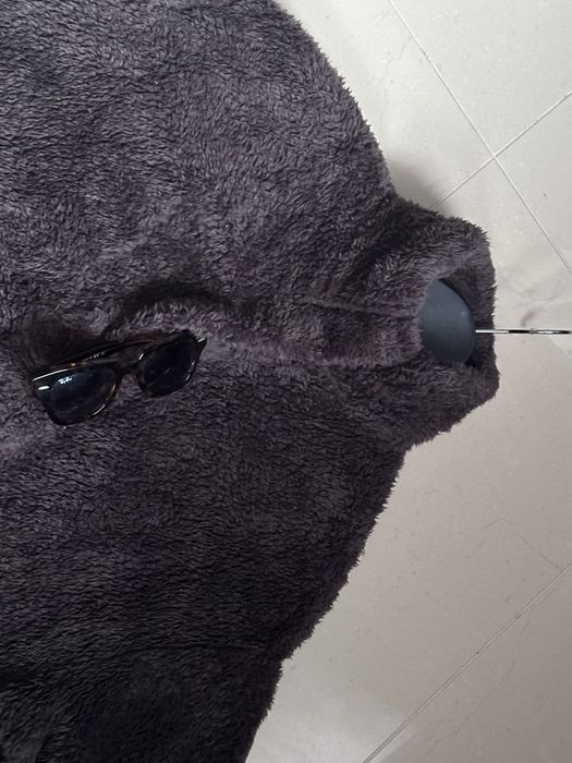 H&M brązowa czekoladowa bluza crop lekka pluszowa 36 S super stan