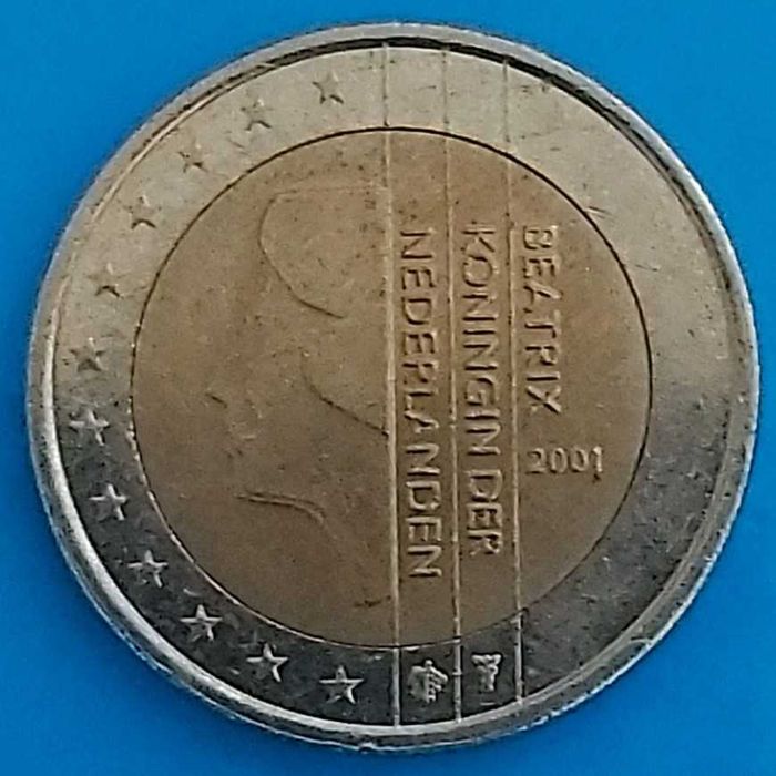 2 Euro Coin from 2001, Netherlands