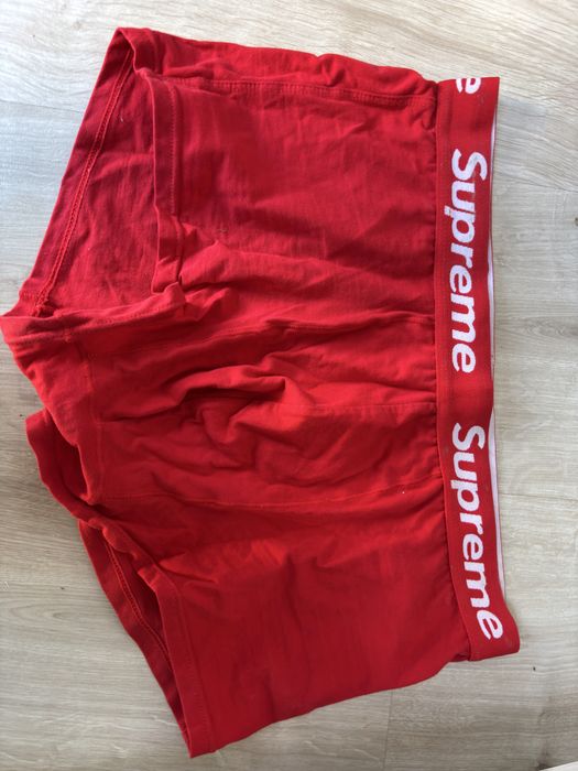 Bokserki spodenki supreme czerwone