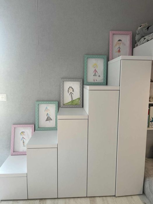 Designerska zabudowa antresola, łóżko piętrowe z sofą, dużo szafek !!!