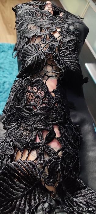 Spodnie woskowane koronka rozm.L/40