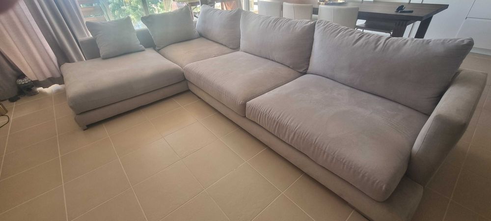 Sofa chillout tecido beje