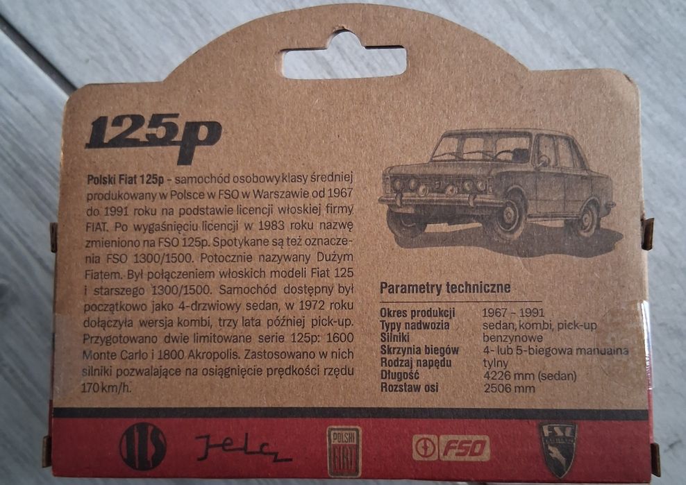 Fiat 125p model 1:43 Nowy Polska Motoryzacja Kolekcja FSO