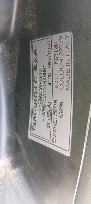 Skuter Piaggio liberty