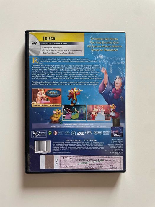 ᴾᵀ Disney: Cinderela - Edição Diamante [2005 DVD]