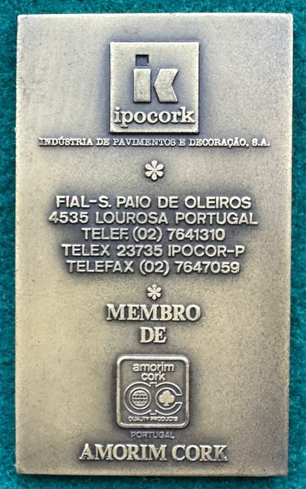 Medalha comemorativa em bronze