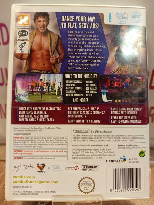 Zumba Fitness Core Wii SklepRetroWWA