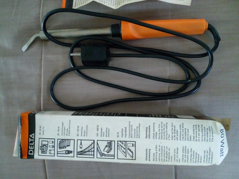 Lutownica Elektryczna 80Watt DELTA Niemiecka Starego Typu Solidna !!!