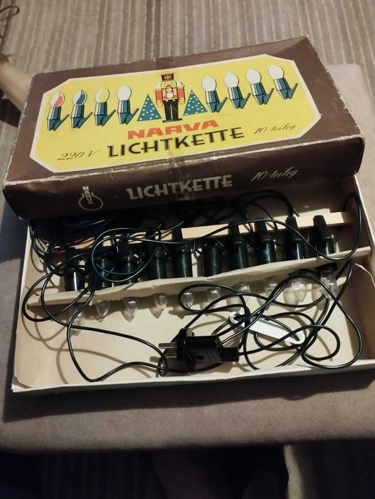 Lampki świąteczne PRL