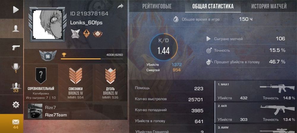 Продаю аккаунт стендофф 2