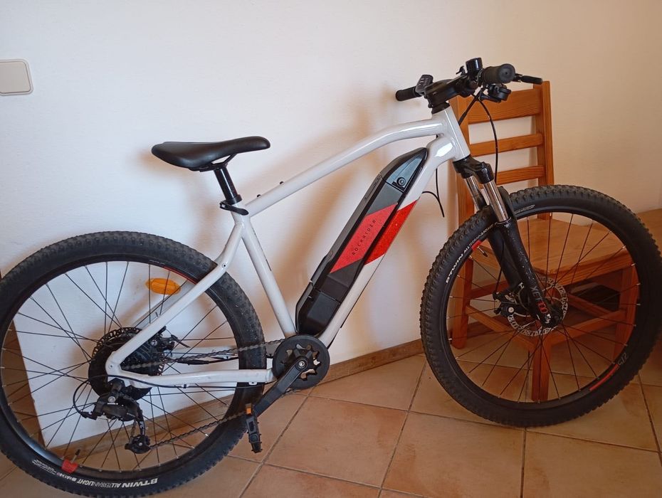 BTT ELÉTRICA SEMIRRÍGIDA 27'5" E-ST 100 branco/ vermelho