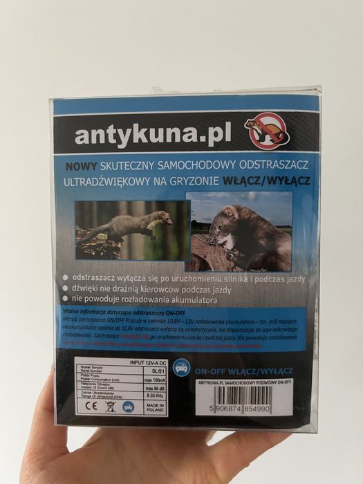 Odstraszacz na kuny ultradźwiękowy