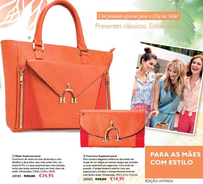 Mala Laranja (dá para usar de 3 formas diferentes) Oriflame NOVA