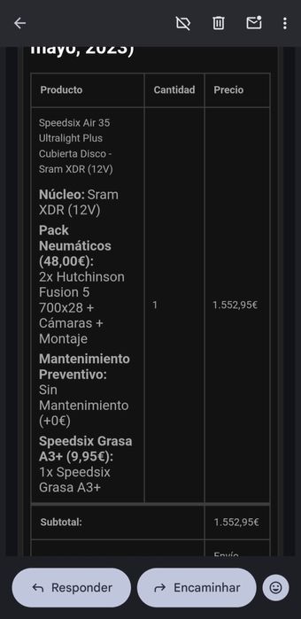 Rodas speedSix Air 35