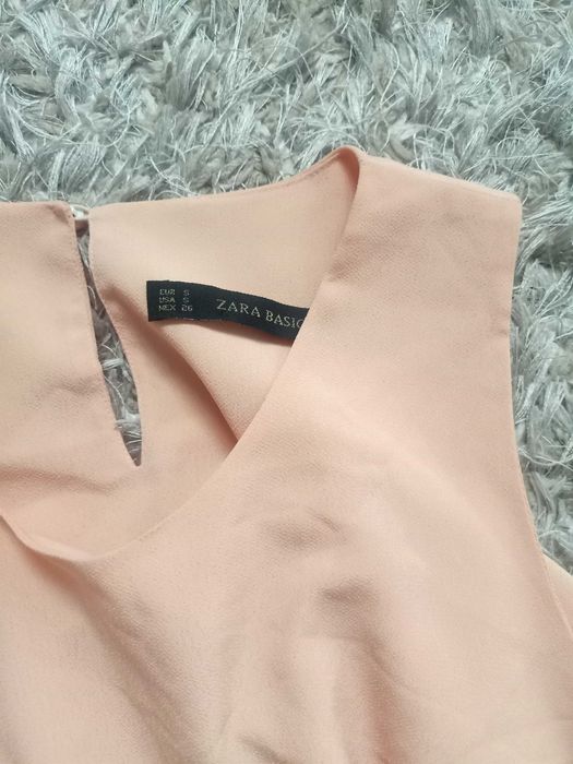 Bluzka damska top rozkloszowana Zara Basic rozmiar S