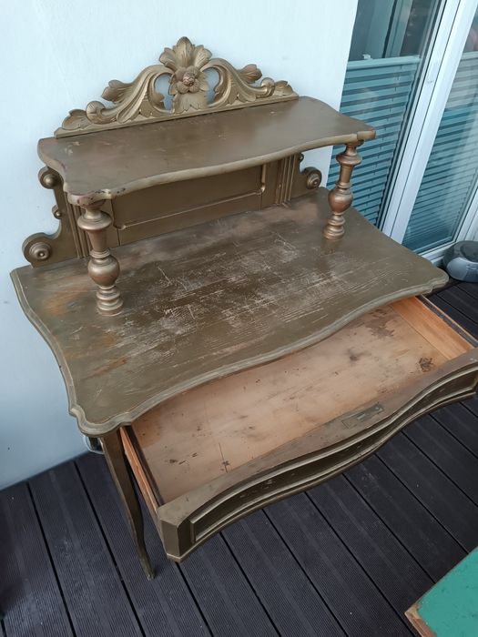 Sekretarzyk konsola toaletka biurko vintage eklektyczny stary stolik