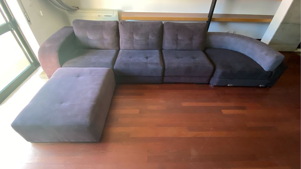 Sofá com chaise longue