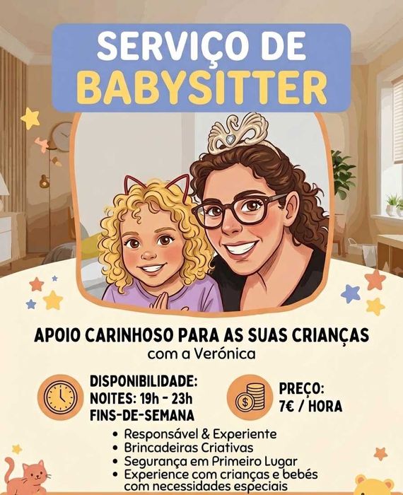 Babysiter-fins-de-semana e noites