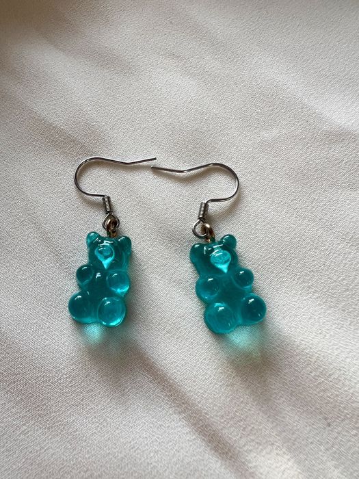 Kolczyki misie niebieskie