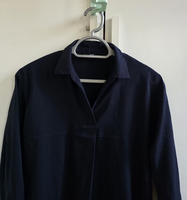 Uniqlo damska bluzka granatowa basic S skipper