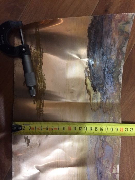 Лист бронзовый