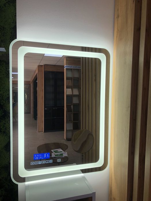 Дзеркало LED  в ванну з підсвіткою , смарт екраном, музикой, часи,