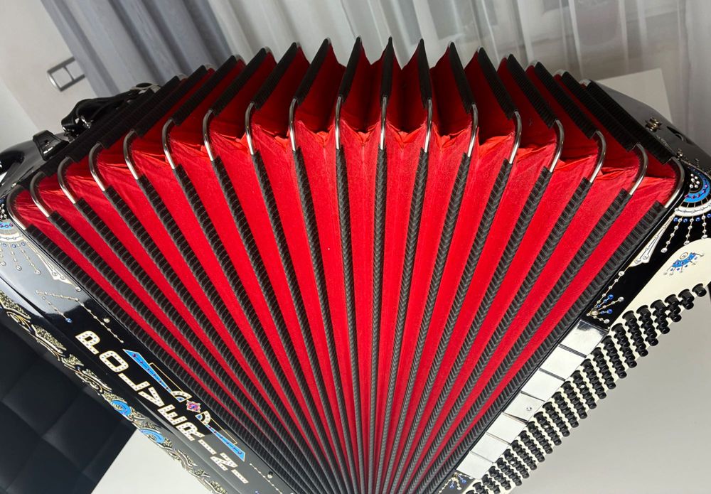 Akordeon włoski Polverini 120/5/5 Casotto - Piękny!