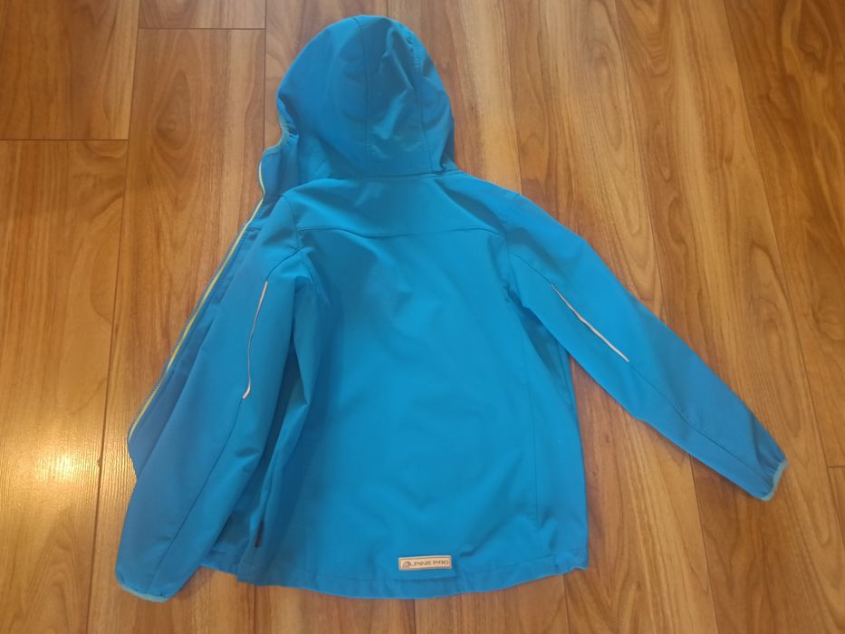 Kurtka dziecięca Softshell Alpine Pro 140/146  wiosna wodoodporna oddychająca