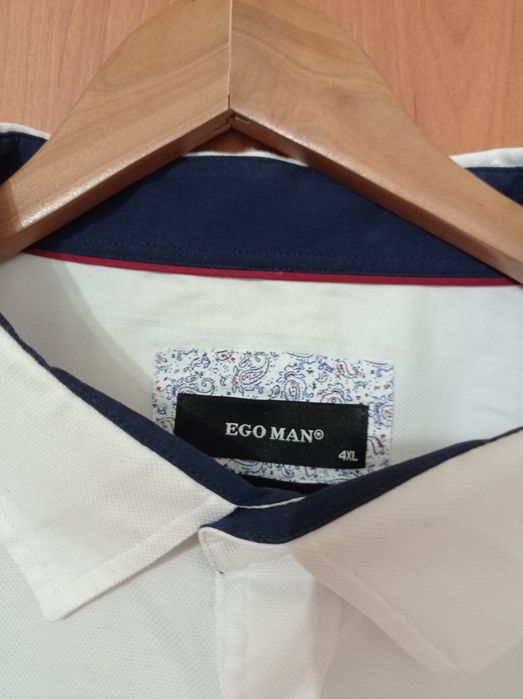 Koszula męska długi rękaw Slim Fit rozmiar 4XL