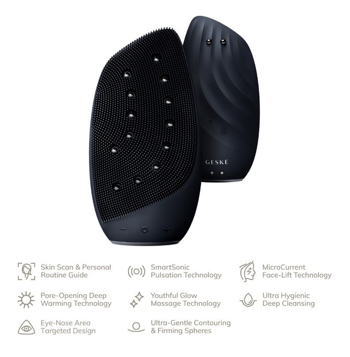 Очищаюча щітка для обличчя GESKE Sonic Thermo Facial Brush&Face-Lifter