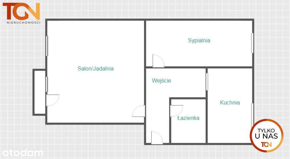 Przestronne m3/m4 w Centrum Aleksandrowa
