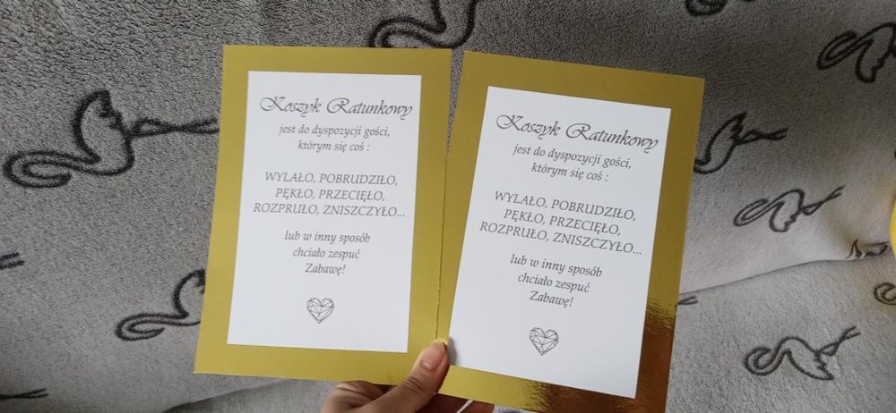 Karta a5/a4 Zestaw ratunkowy, koszyk ratunkowy