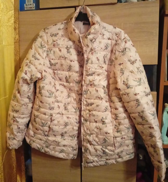 Kurtka Pikowana Kwiaty L/40