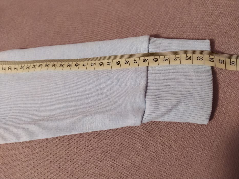 Bluza rozpinana 146 dziewczęca niebieska/błękitna