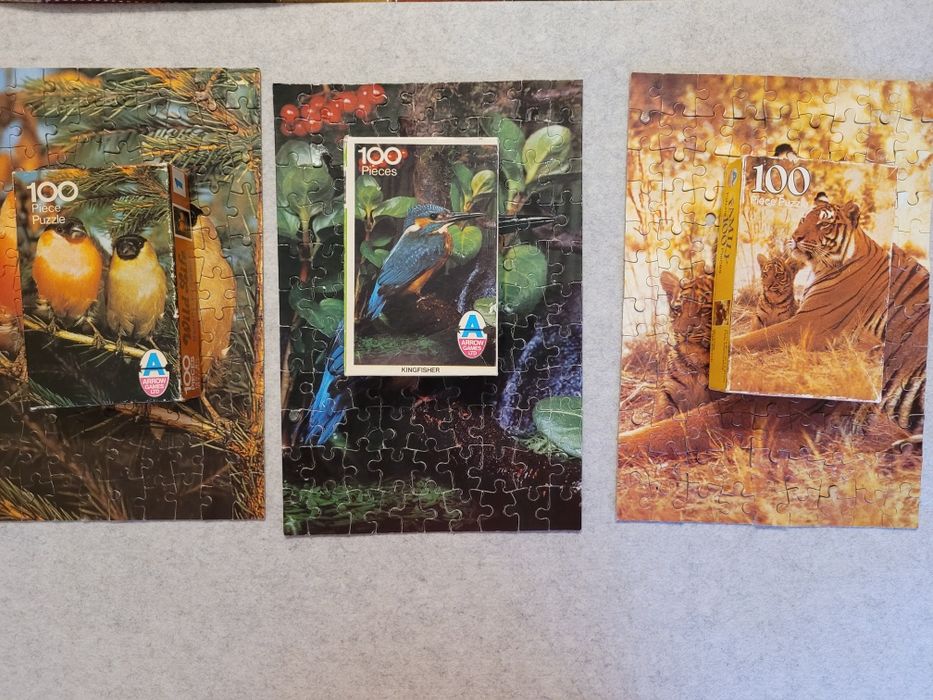 Puzzle arrow x3 wildlife vintage 1979